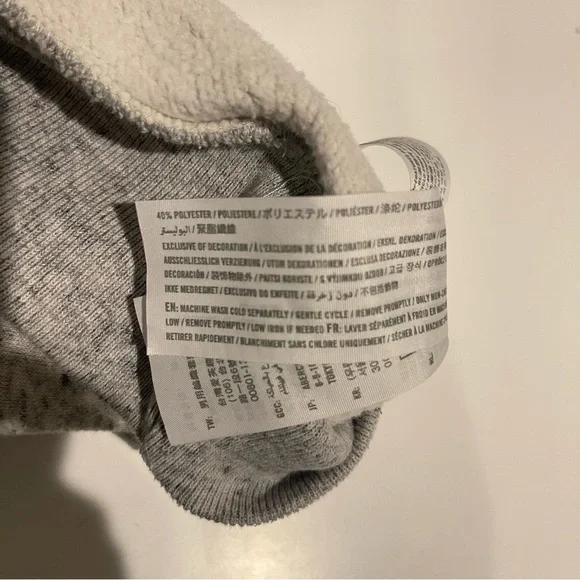 Pullover Hoodie Light Heather Gray Hollister California Hoodie - Picture 4 of 4